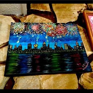 Original acrylic canvas painting
